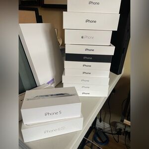 EMPTY Apple product boxes